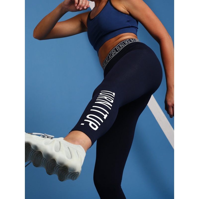 Ladies Active wear Leggings Navy Blue