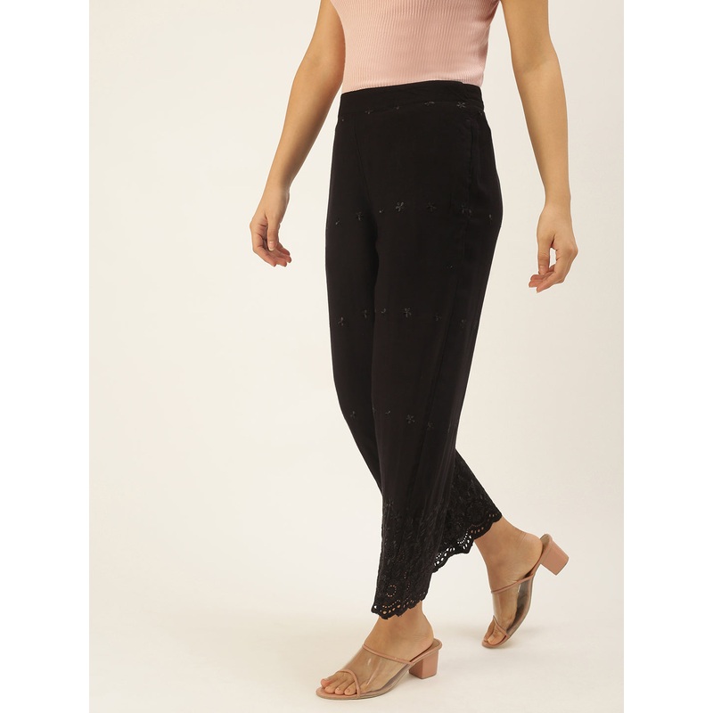 Ladies Palazzo Black|S|M|L|XL|XXL|Black|LWBCPZEBF15244002