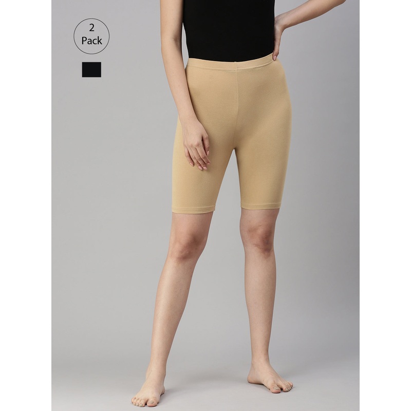 Pack of 2  Ladies Tights Skin & Black