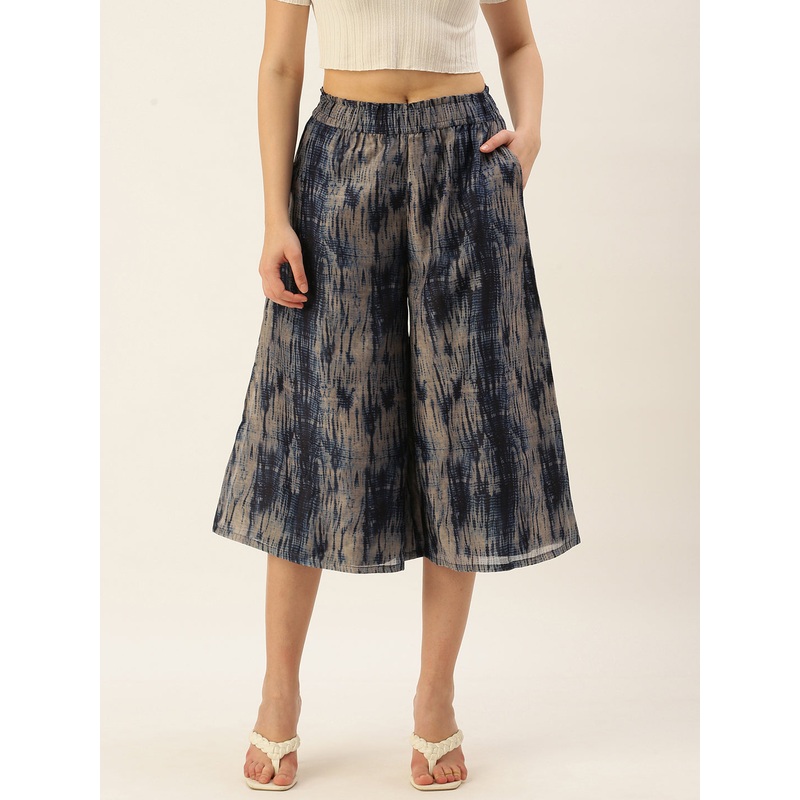 Women’s Printed Culottes Indigo