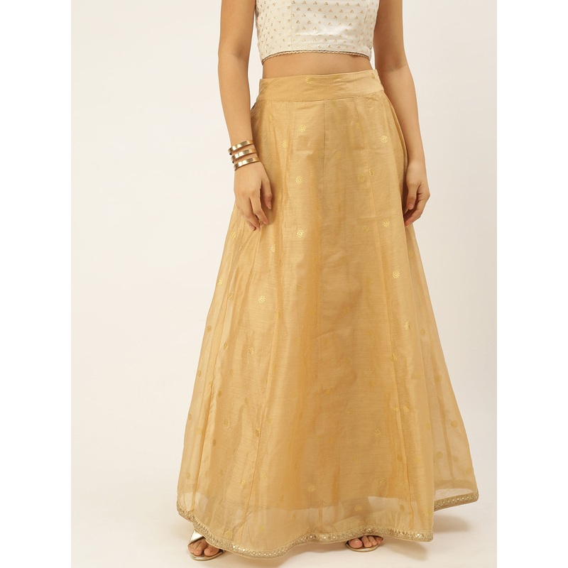 Women’s Printed Skirt Gold|S|M|L|XL|XXL|Gold|LWBSKAOF15067102