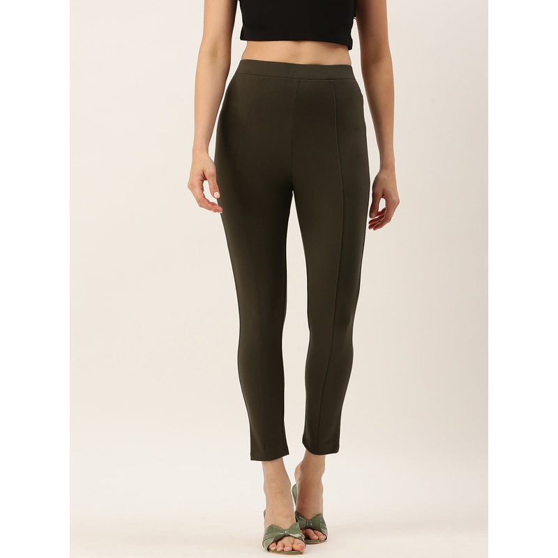 Women’s Treggings Olive Green|S|M|L|XL|XXL|3XL|Olive Green|LWBTGSOWC4040048