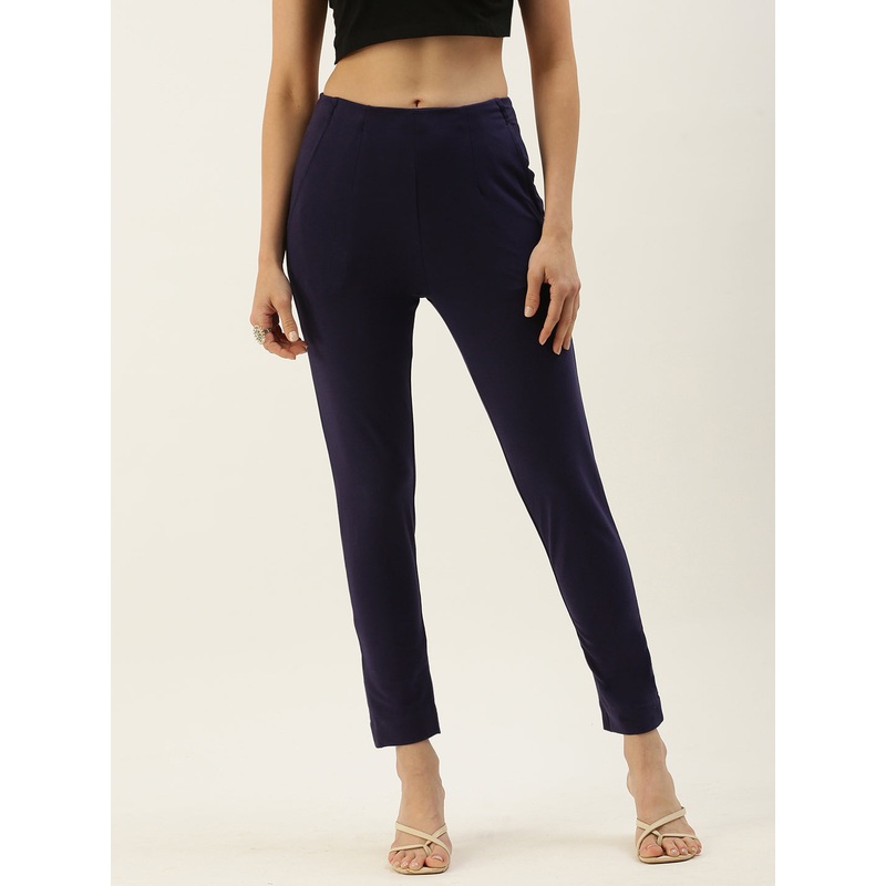 Women Super Stretch Kurti Pant Navy Blue