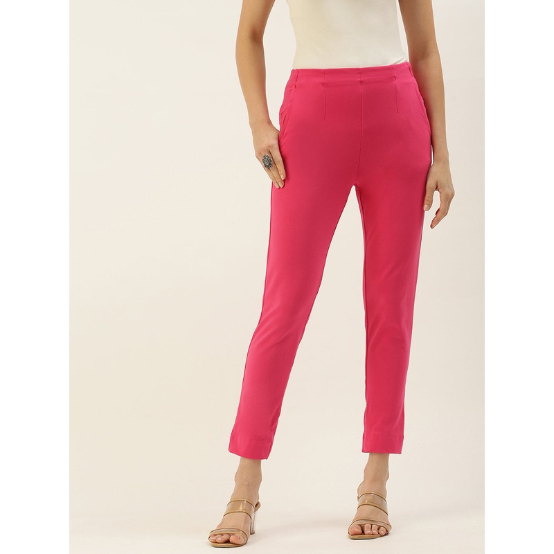 Women Super Stretch Kurti Pant Pink