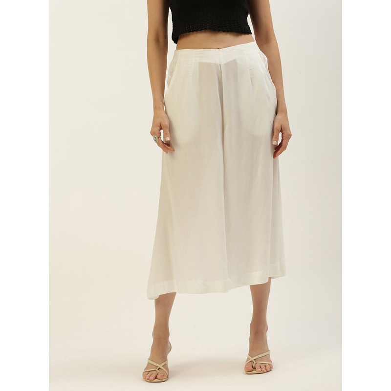 Womens Culottes Offwhite|S|M|L|XL|XXL|3XL|4XL|Offwhite|LWBCLSOWC4016009