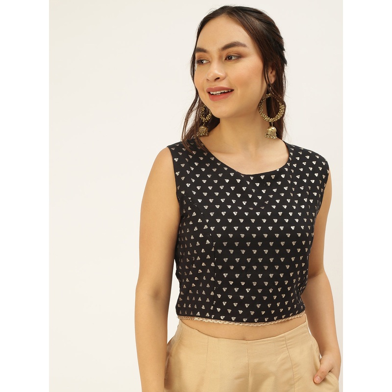Womens Printed Blouse Black|S|M|L|XL|XXL|Black|LWTBLAOF15082002