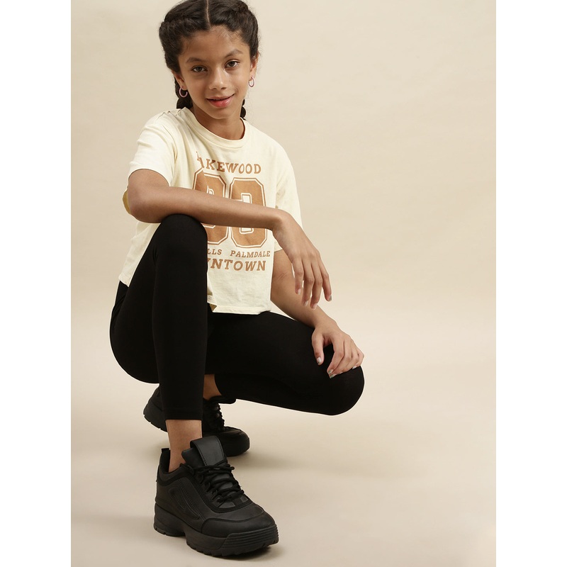 Kids – Girls Ankle Leggings Black