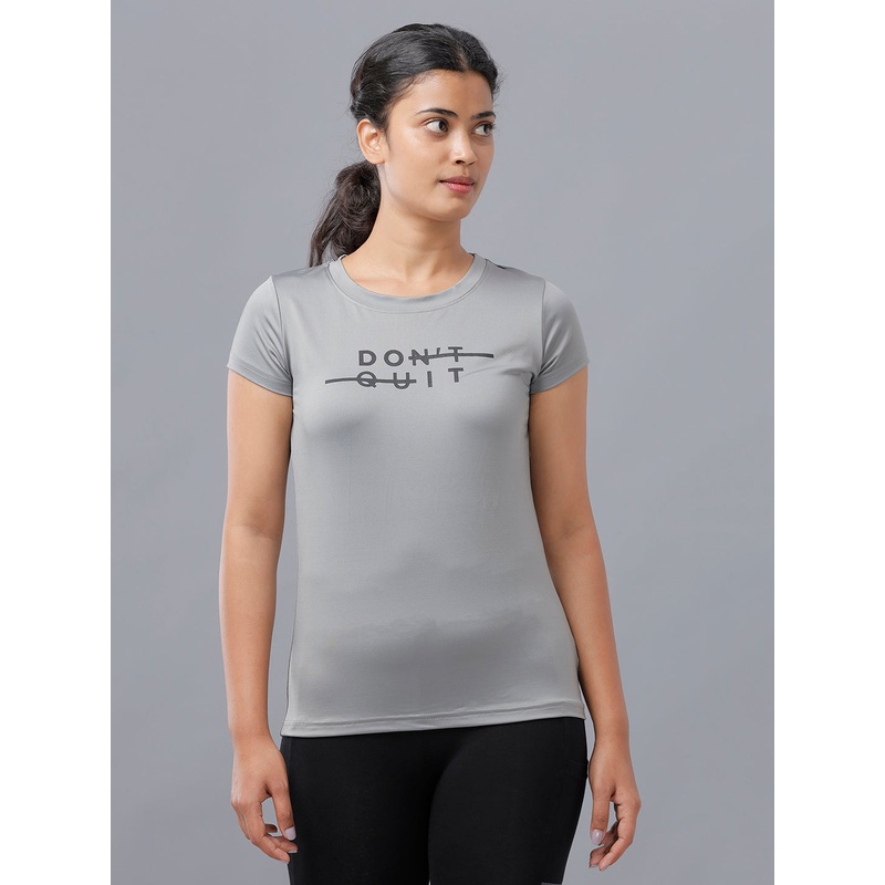 Ladies Active Wear T-Shirt Grey