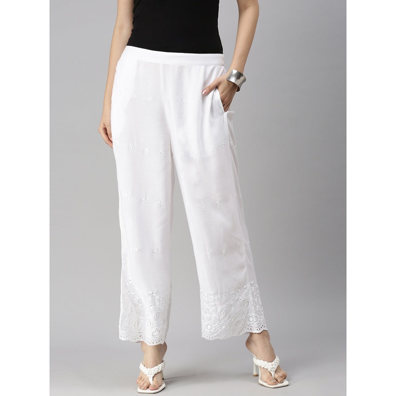 Ladies Palazzo White|S|M|L|XL|XXL|White|LWBCPZEBF15244011