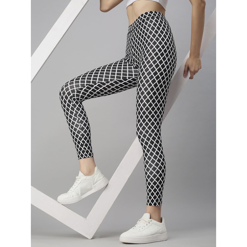 Printed Ankle Leggings-Black|S|M|L|XL|XXL|3XL|Black|LLGALAOF15049002