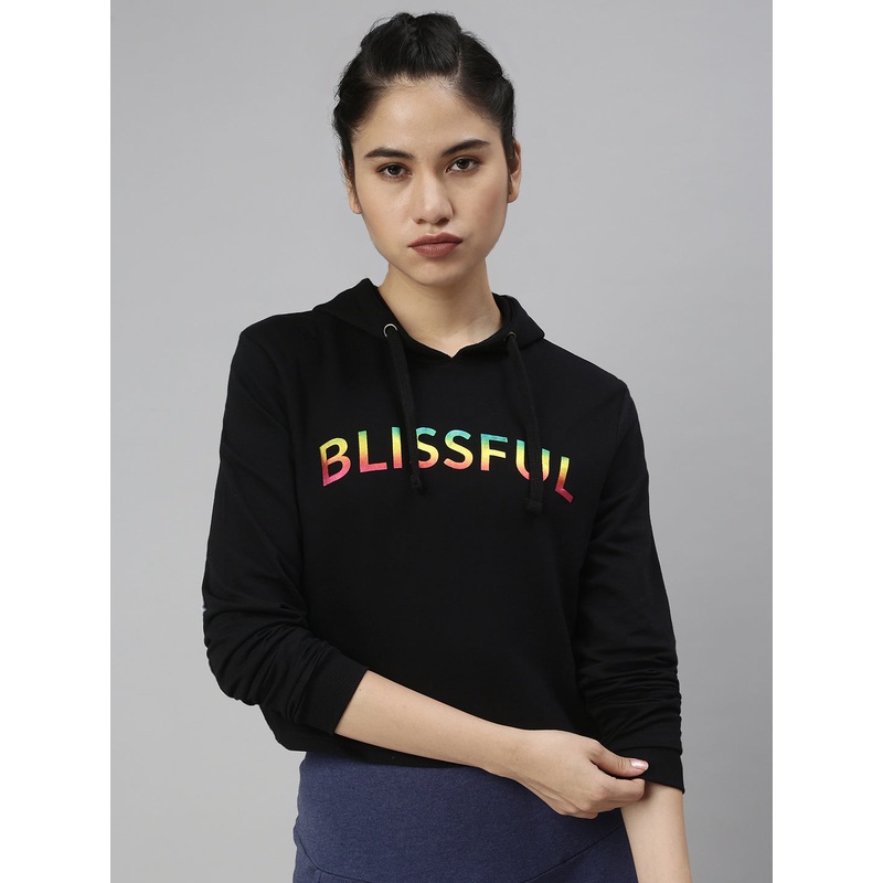 Women’s Printed Sweatshirt Black