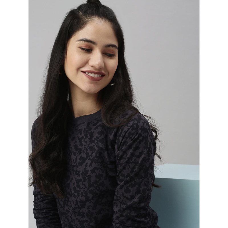 Women’s Printed Sweatshirt Grey