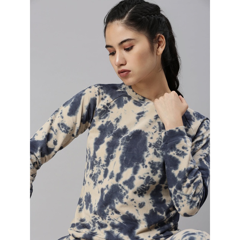 Women’s Printed Sweatshirt Navy Blue