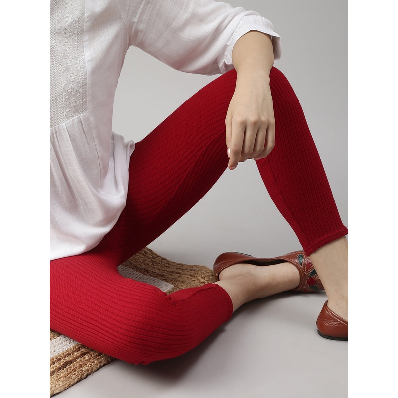 Womens Winter Leggings Red|S|M|L|XL|XXL|3XL|Red|LLGALSOF15196010