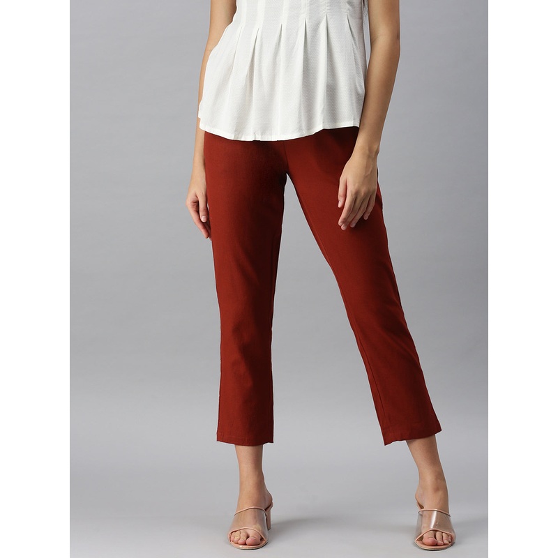 Cigarette Pant-Brick Red|S|M|L|XL|XXL|3XL|Brick Red|LWBCPSOWC4005016