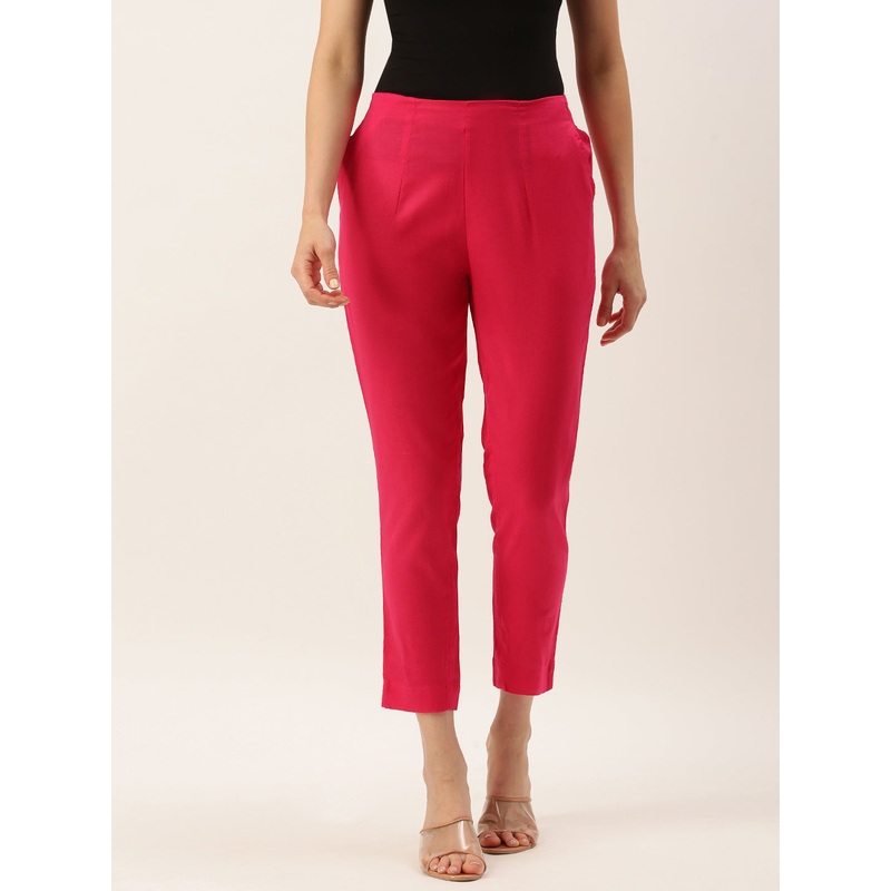 Cigarette Pant-Fuchsia|S|M|L|XL|XXL|3XL|4XL|Fuchsia|LWBCPSOWC4005030