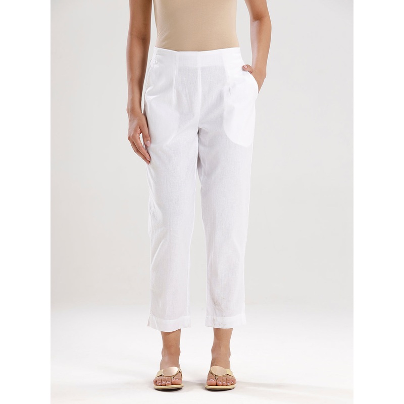 Cigarette Pant-White|S|M|L|XL|XXL|3XL|4XL|White|LWBCPSOWC4005011