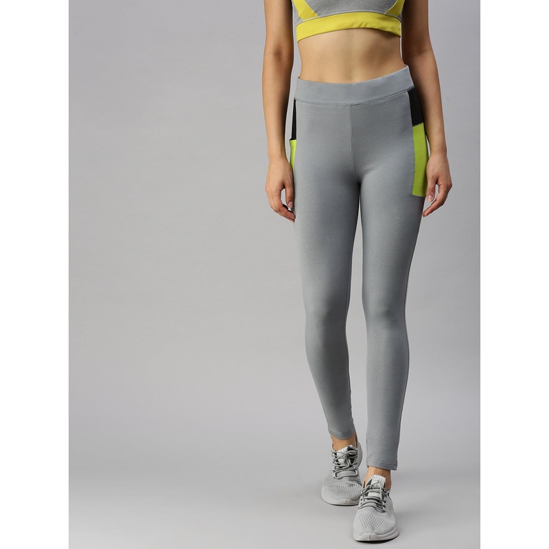 Ladies Active Wear Leggings Grey