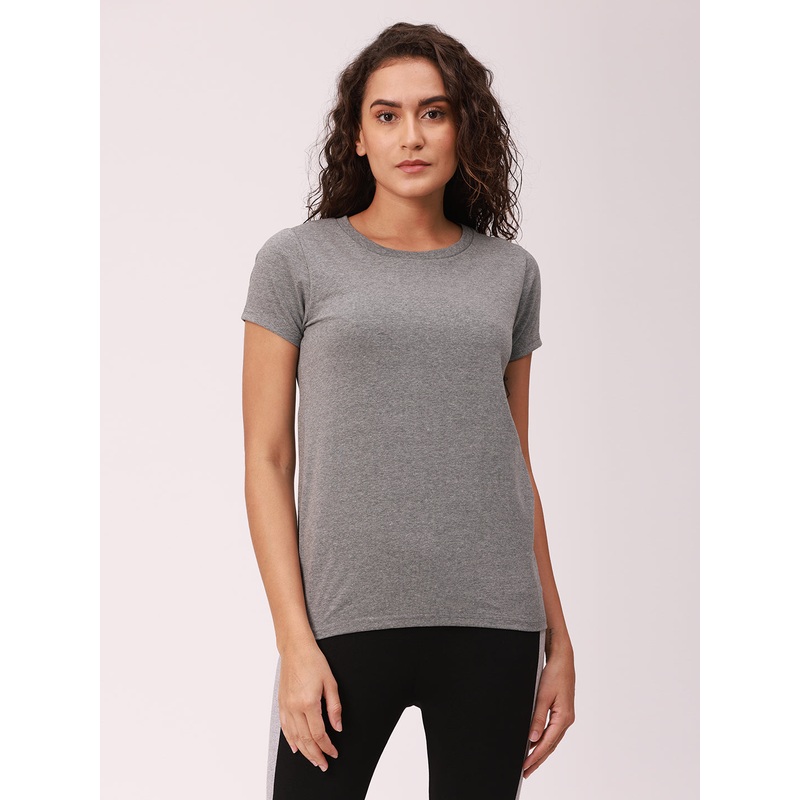 Ladies Active Wear Top Anthra Melange