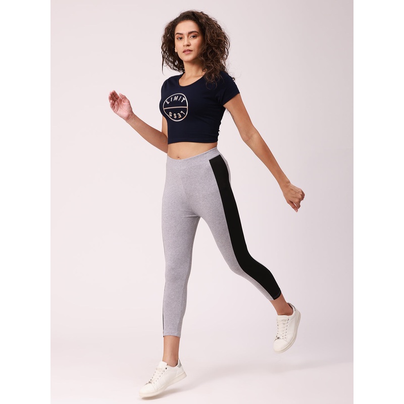 Ladies Printed Crop Top Navy|S|M|L|XL|XXL|Navy|LKTCTSOF14022109