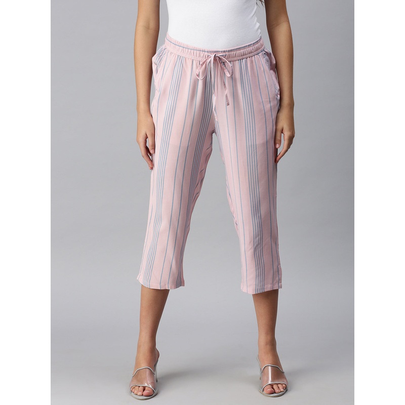 Ladies Printed Pyjama Pant Calcite Blue