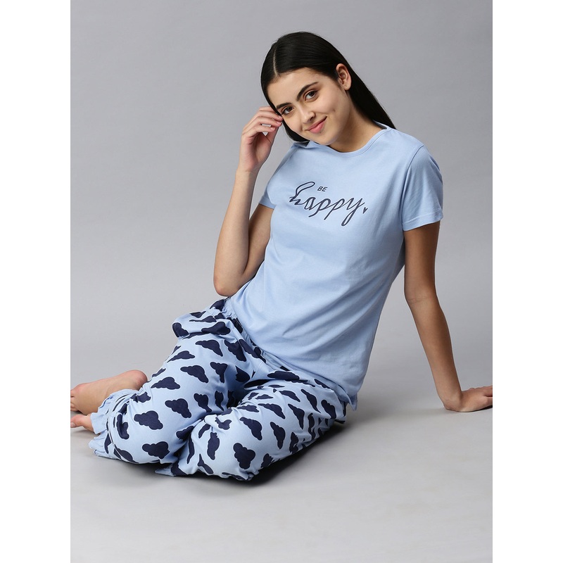 Ladies Printed Pyjama Set Wind Surfer