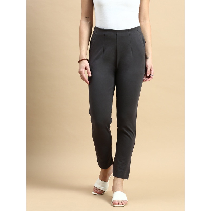 Super Stretch Kurti Pant-Dark Grey
