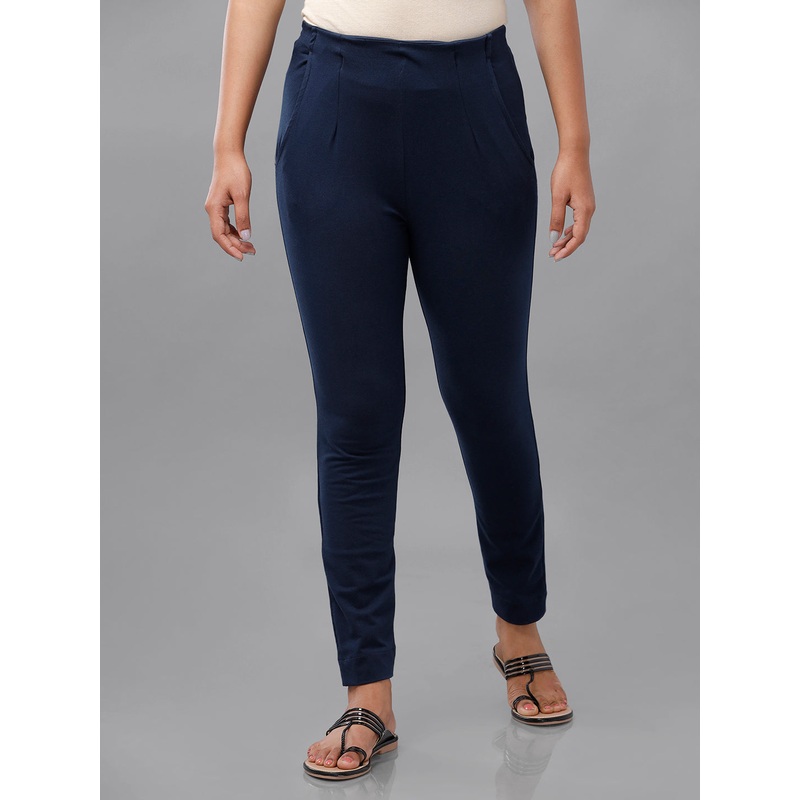 Super Stretch Kurti Pant-Dark Navy Blue