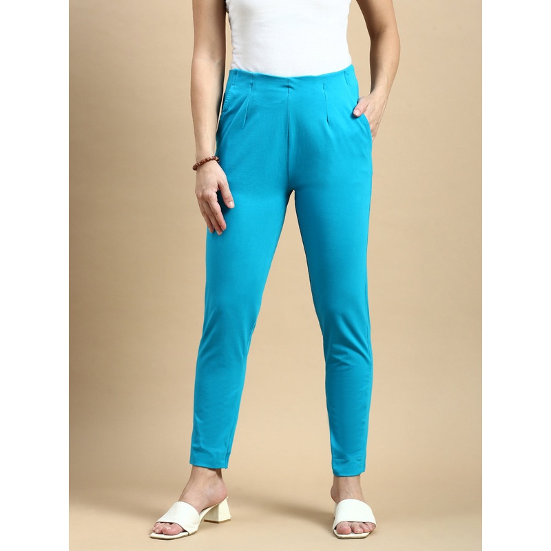Super Stretch Kurti Pant-Teal|S|M|L|XL|XXL|3XL|4XL|Teal|LKBCPSOPC2015-0422061