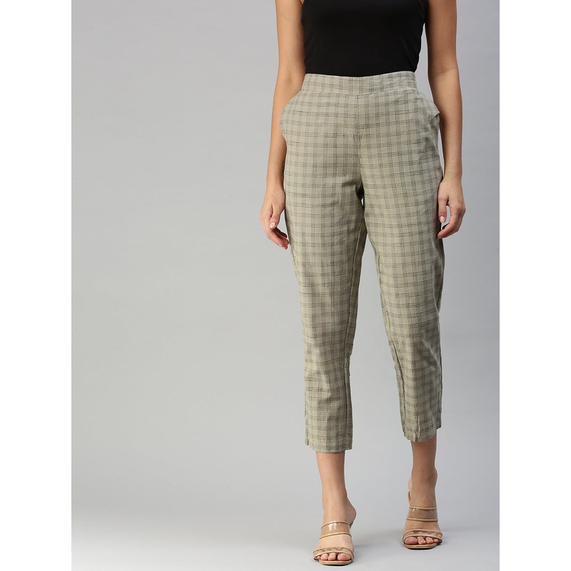 Women Cigarette Pant Grey|S|M|L|XL|XXL|3XL|Grey|LWBCPYDF14147033