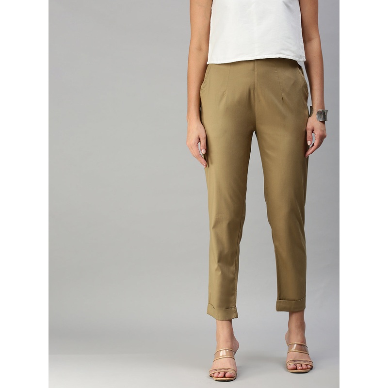 Women’s Cigarette Pant Golden Beige