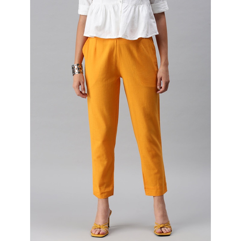 Women’s Cigarette Pant Mustard