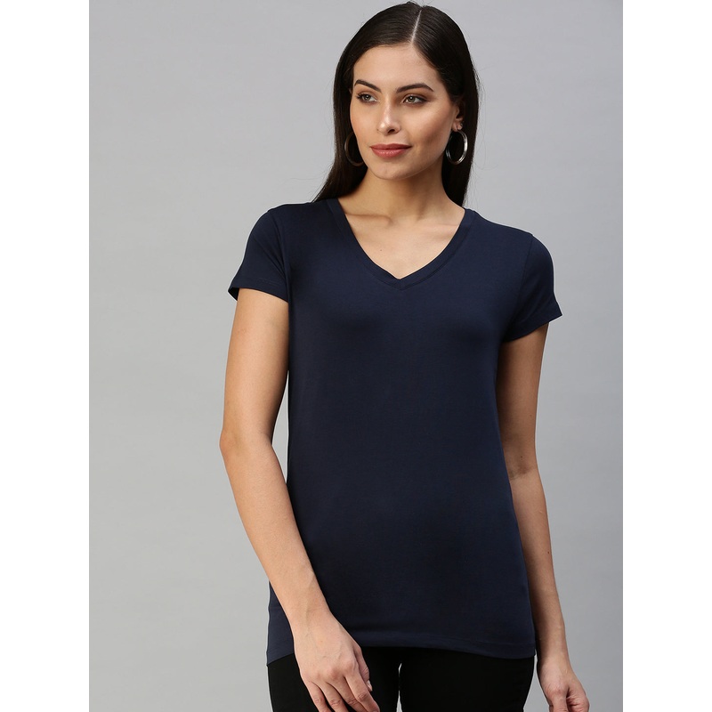Women’s Half Sleeve Top Dark Navy Blue