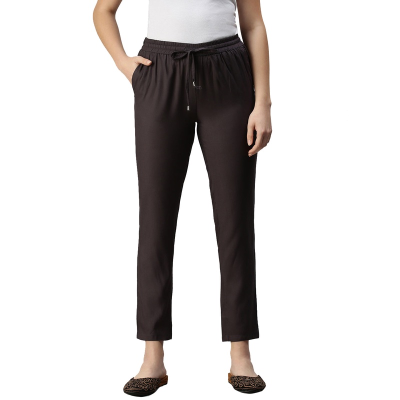 Women’s Straight Pant Dark Grey