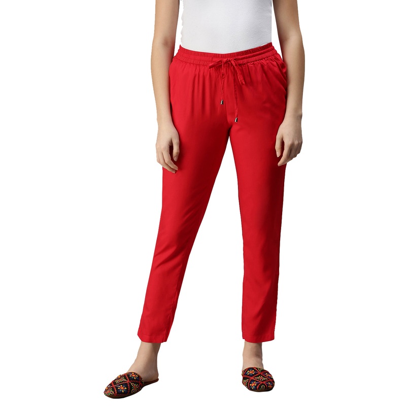 Women’s Straight Pant Red|S|M|L|XL|XXL|3XL|4XL|Red|LWBSPSOWC4001010