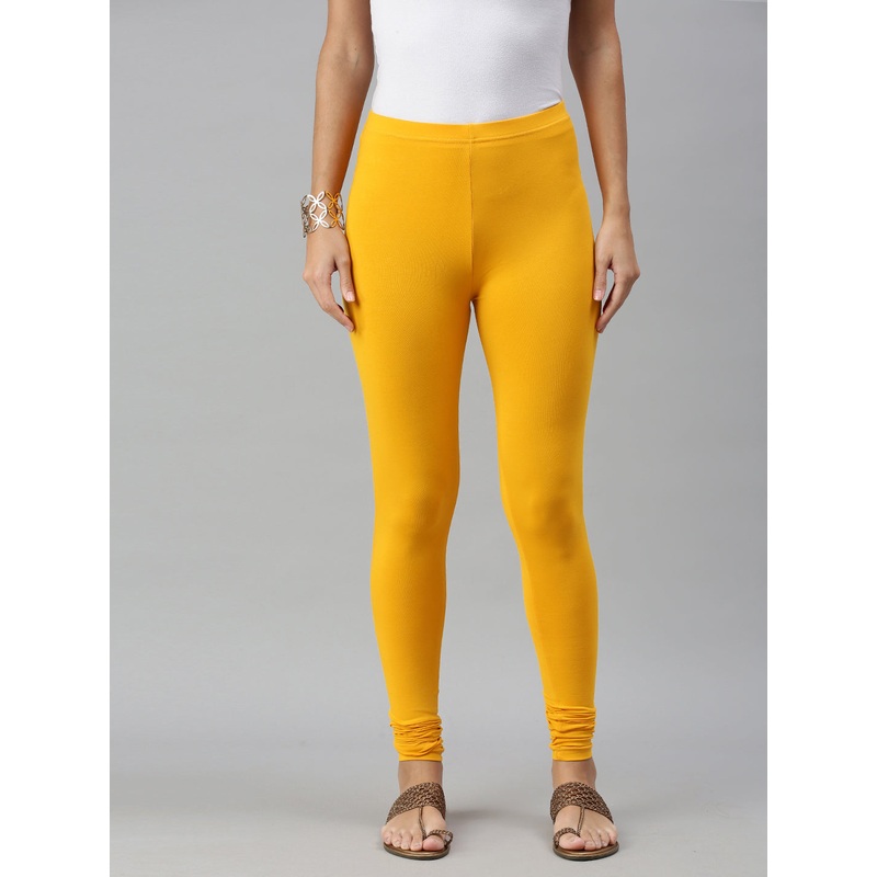 Churidar Leggings-Bright Yellow