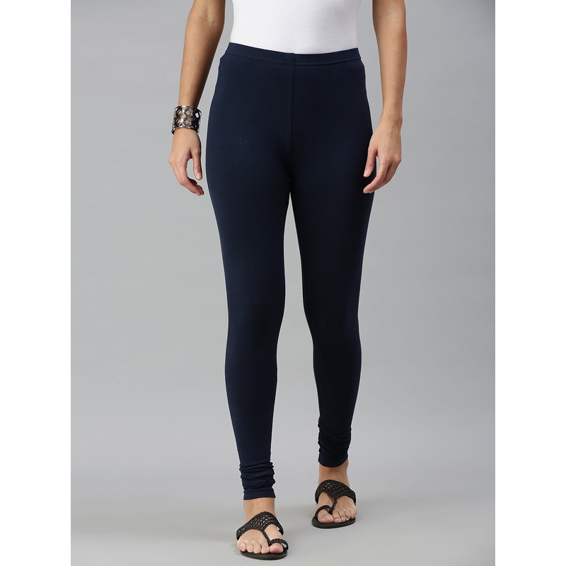 Churidar Leggings-Dark Navy Blue