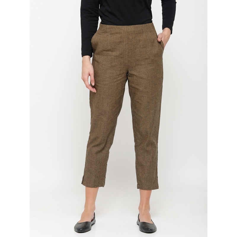 De Moza Ladies Straight Pant Mustard