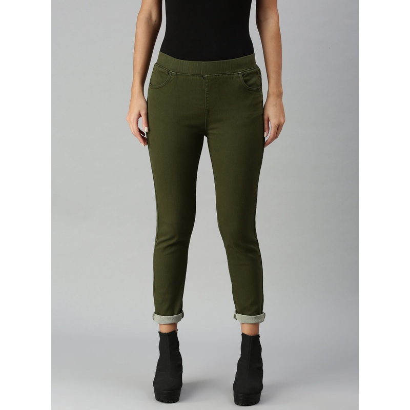 Jeggings-Olive Green|S|M|L|XL|XXL|3XL|Olive Green|LWBJGSOWC3033048