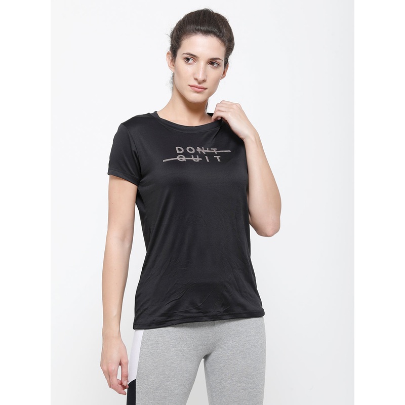 Ladies Active Wear T-Shirt Black