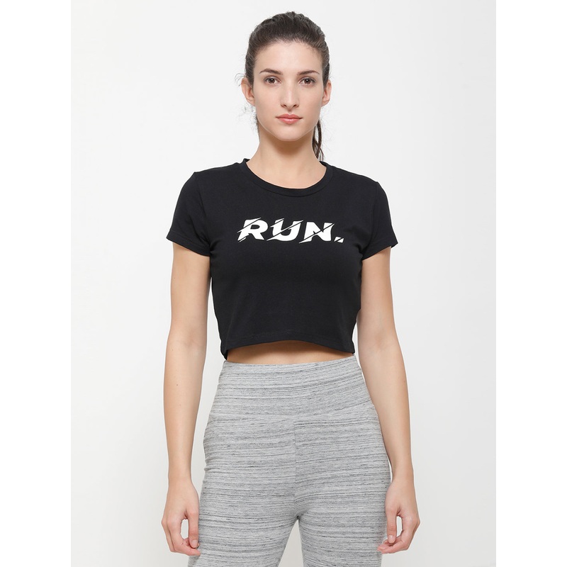Ladies Crop Top Black|S|M|L|XL|XXL|Black|LKTCTSOF13024002