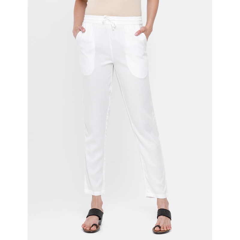 Ladies Straight Pant White|S|M|L|XL|XXL|3XL|White|LWBSPSOMTWC3001011