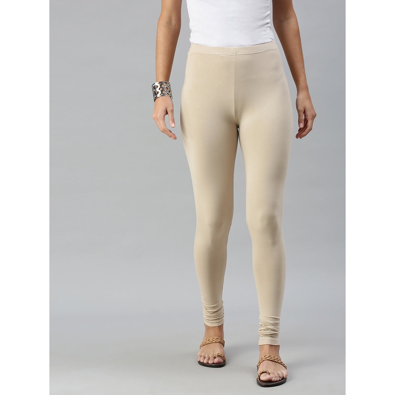 Ladies Superior Chudidhar Leggings Sand Solid Cotton