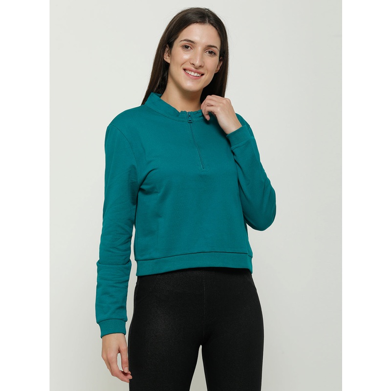 Ladies Sweatshirt Dark Teal|S|M|L|XL|XXL|Blue|LSSFSSOF13029027