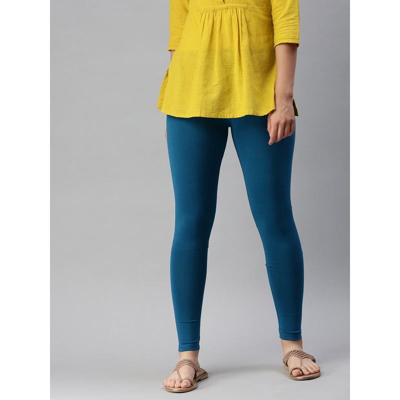 Women’s Chudidhar Leggings  Bottle Green Solid Cotton
