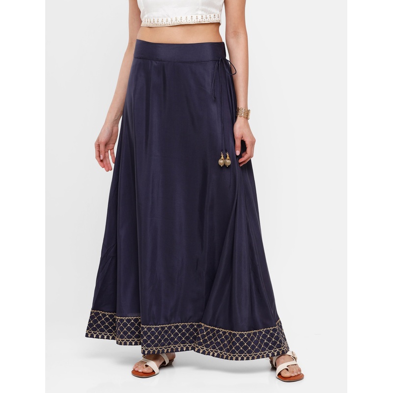 Women’s Printed Skirt Navy Blue