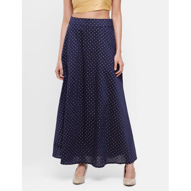 Women’s Printed Skirt Navy|S-M|L-XL|Navy|LWBSKSOF13054109