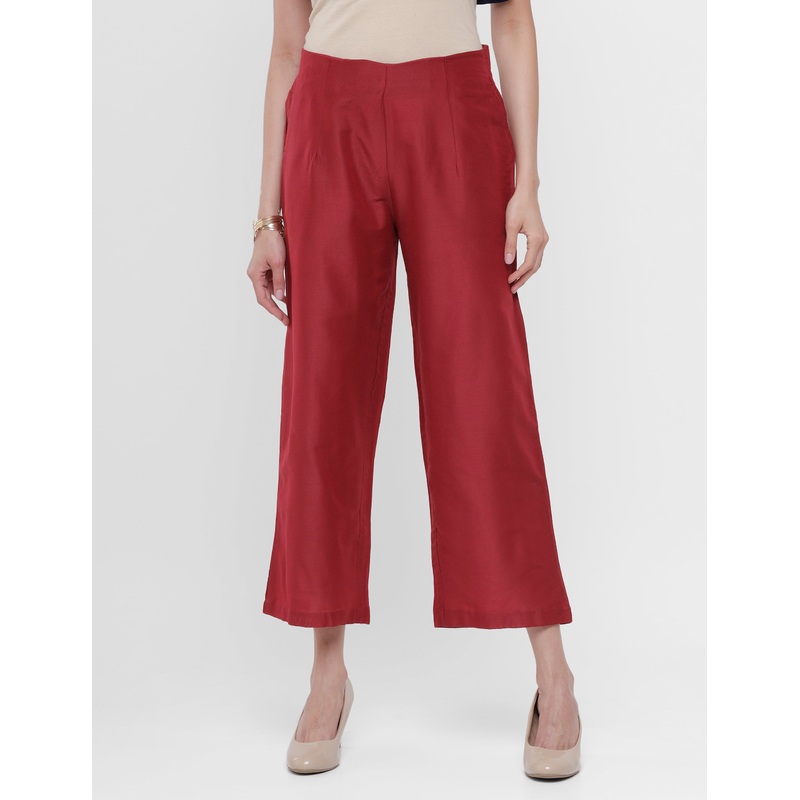 Womens Palazzo Red|S|M|L|XL|XXL|3XL|Red|LWBPZSOF13174010