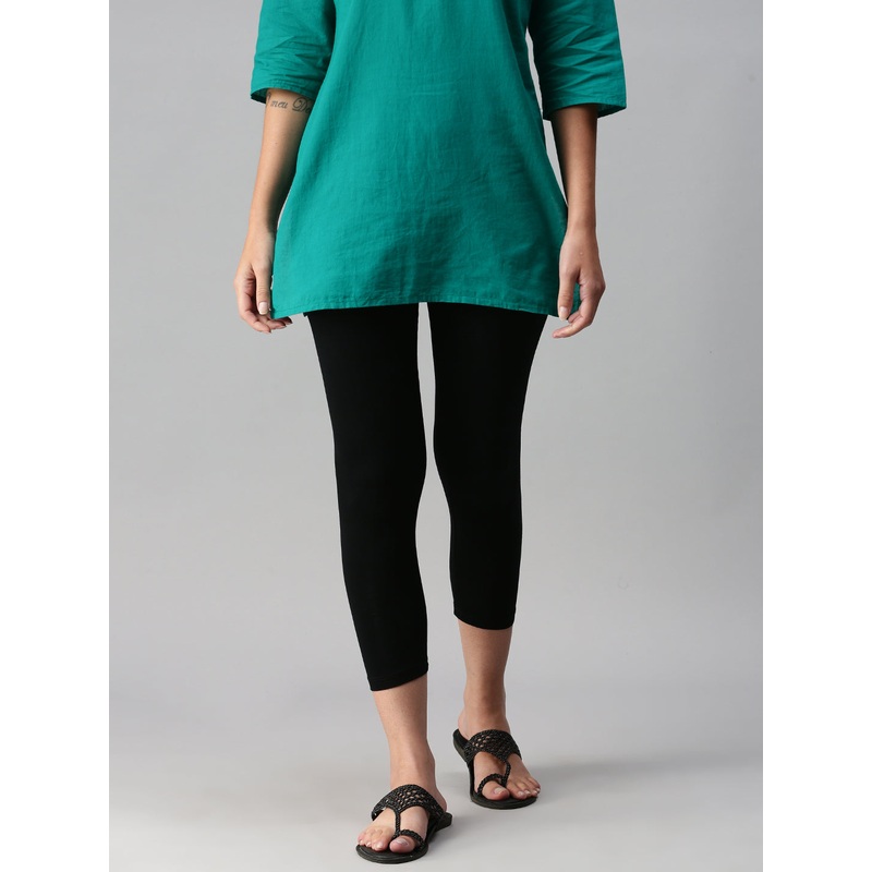 3/4th Leggings-Black|Black|S|M|L|XL|XXL|3XL|4XL|LLG3LSOPC2010002