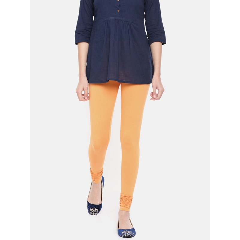 Churidar Leggings-Light Orange